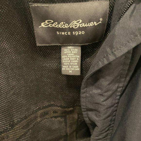Eddie Bauer waterproof black men’s rain jacket size M - Picture 2 of 4